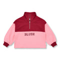 Zipper Sweater Blush | Color Block