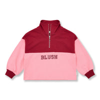 Zipper Sweater Blush | Color Block