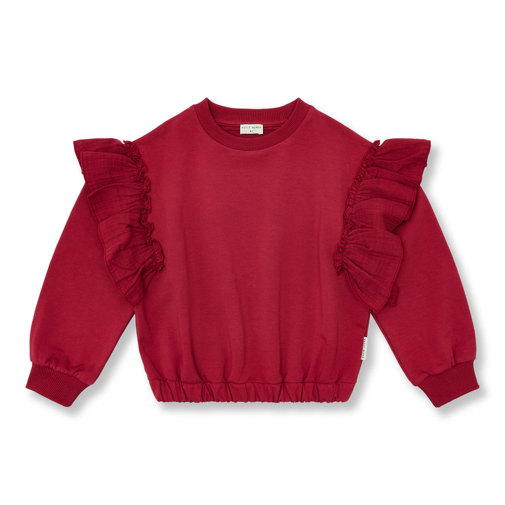 Sweater Ruffles | Garnet