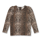 Puff Sleeve Top | Leopard AOP