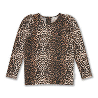 Puff Sleeve Top | Leopard AOP