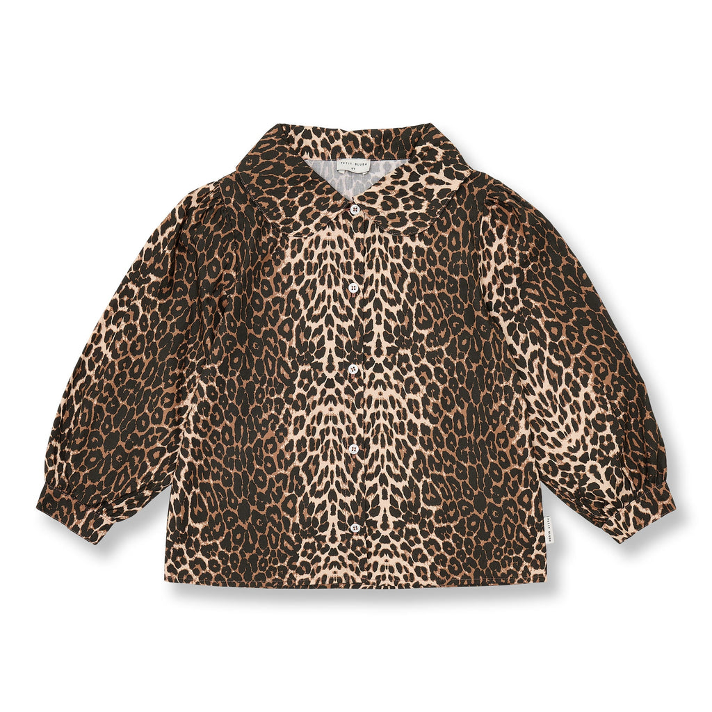 Collar Blouse | Leopard AOP