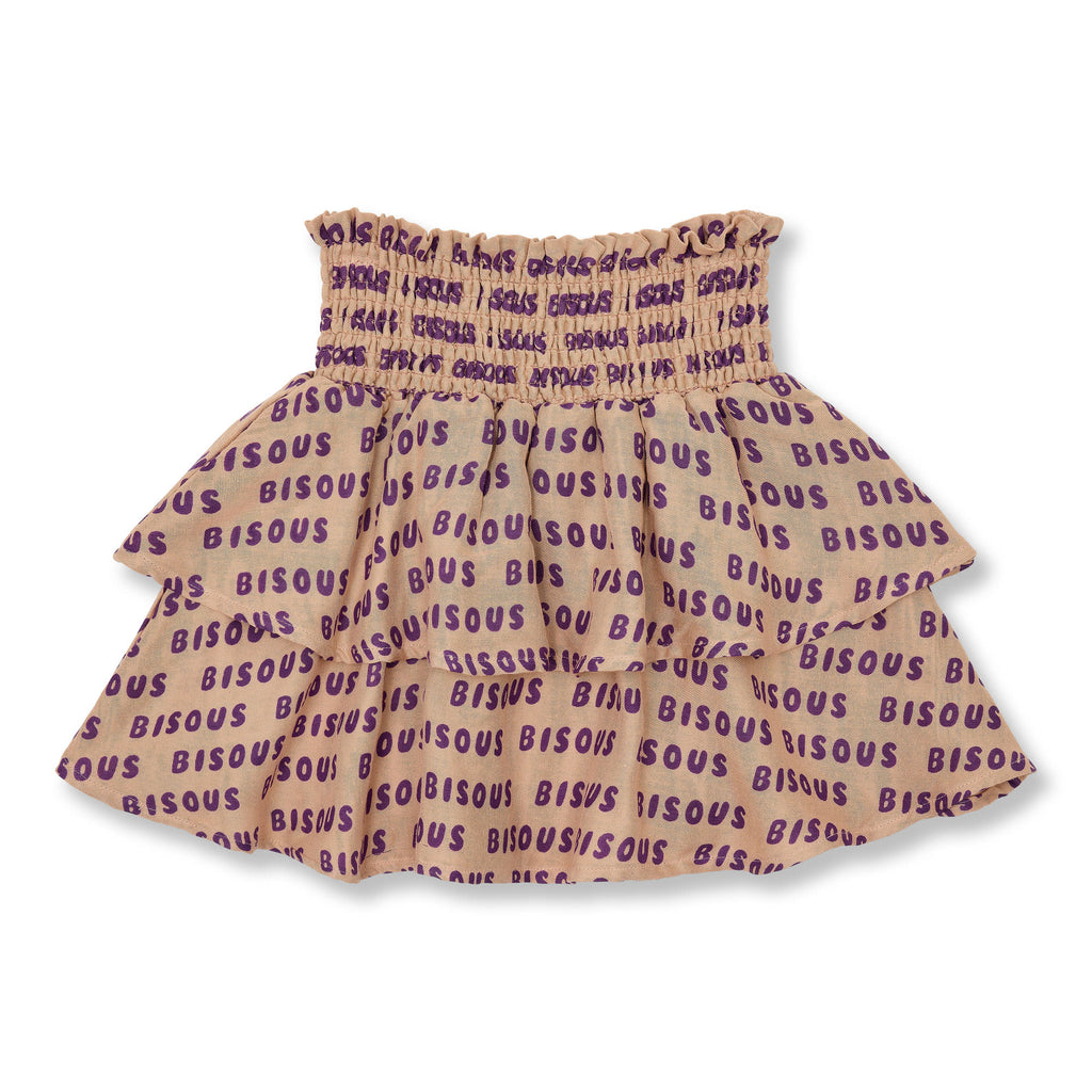 Mini Smock Skirt Bisous | Cork/Purple