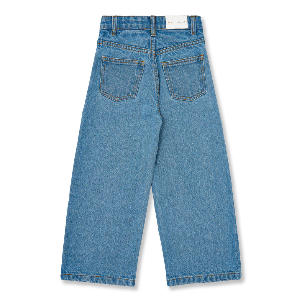 Wide leg Jeans | Mid Blue