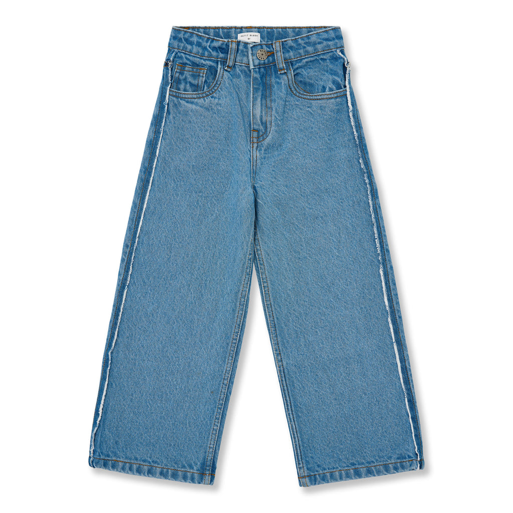 Wide leg Jeans | Mid Blue