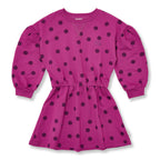Skater Dress Dots | Deep Orchid