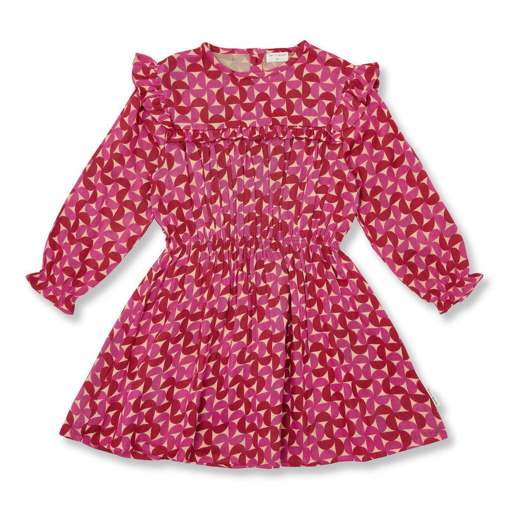 Ruffle Dress Grafic | Multi Color