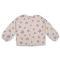 Abby Top | Flower Stars Purple AOP