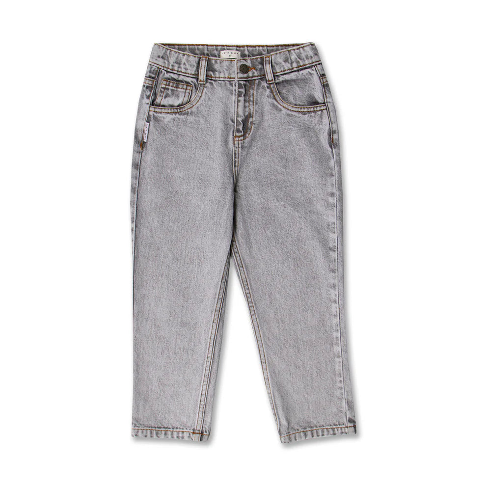 Baggy Fit Jeans | Washed Light Grey
