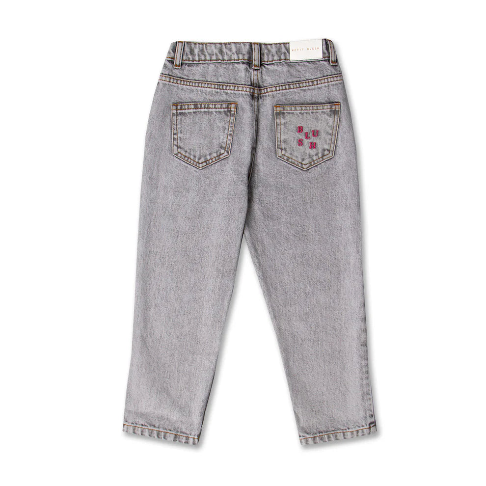 Baggy Fit Jeans | Washed Light Grey