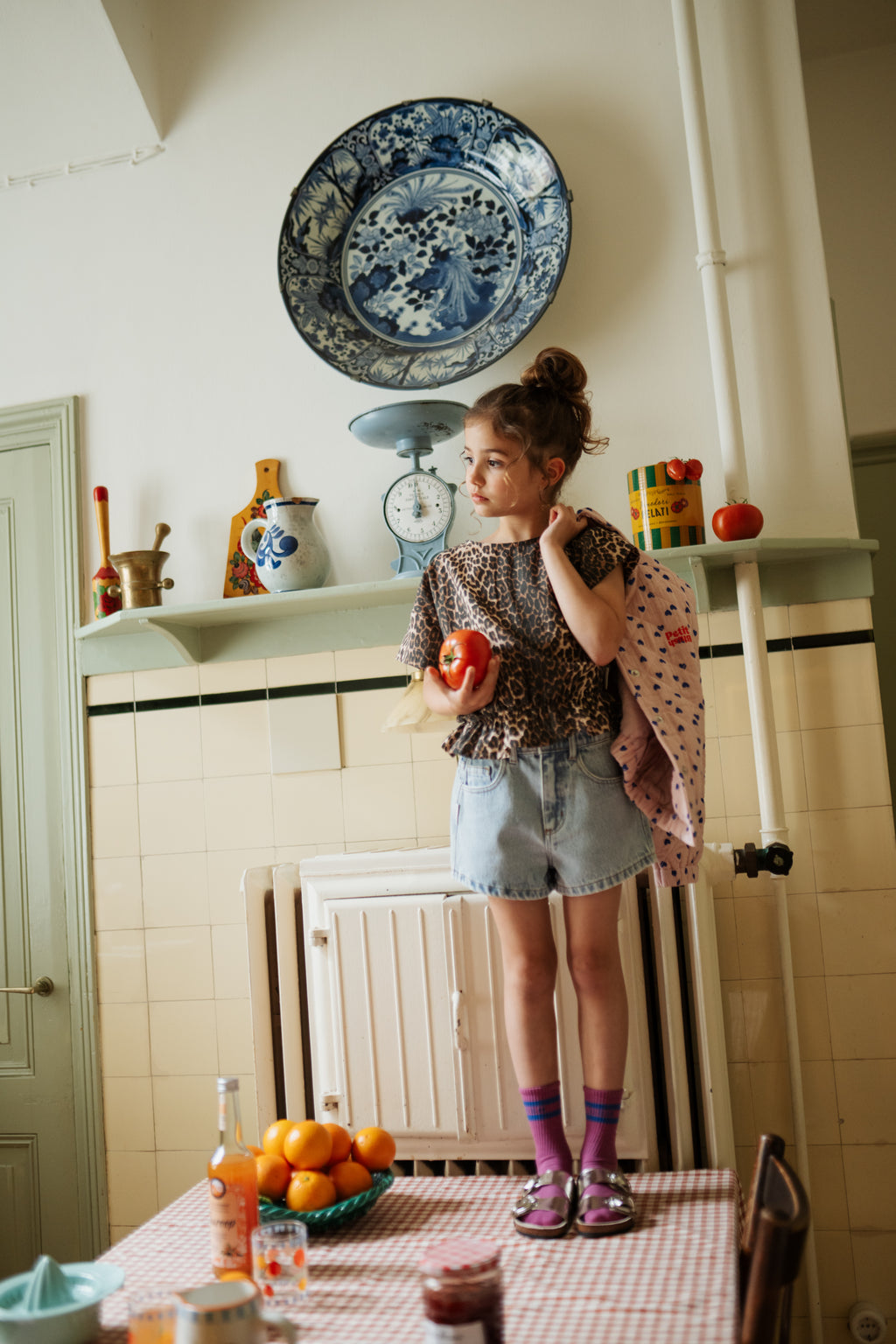 Blouse Elastic Waist | Leopard AOP