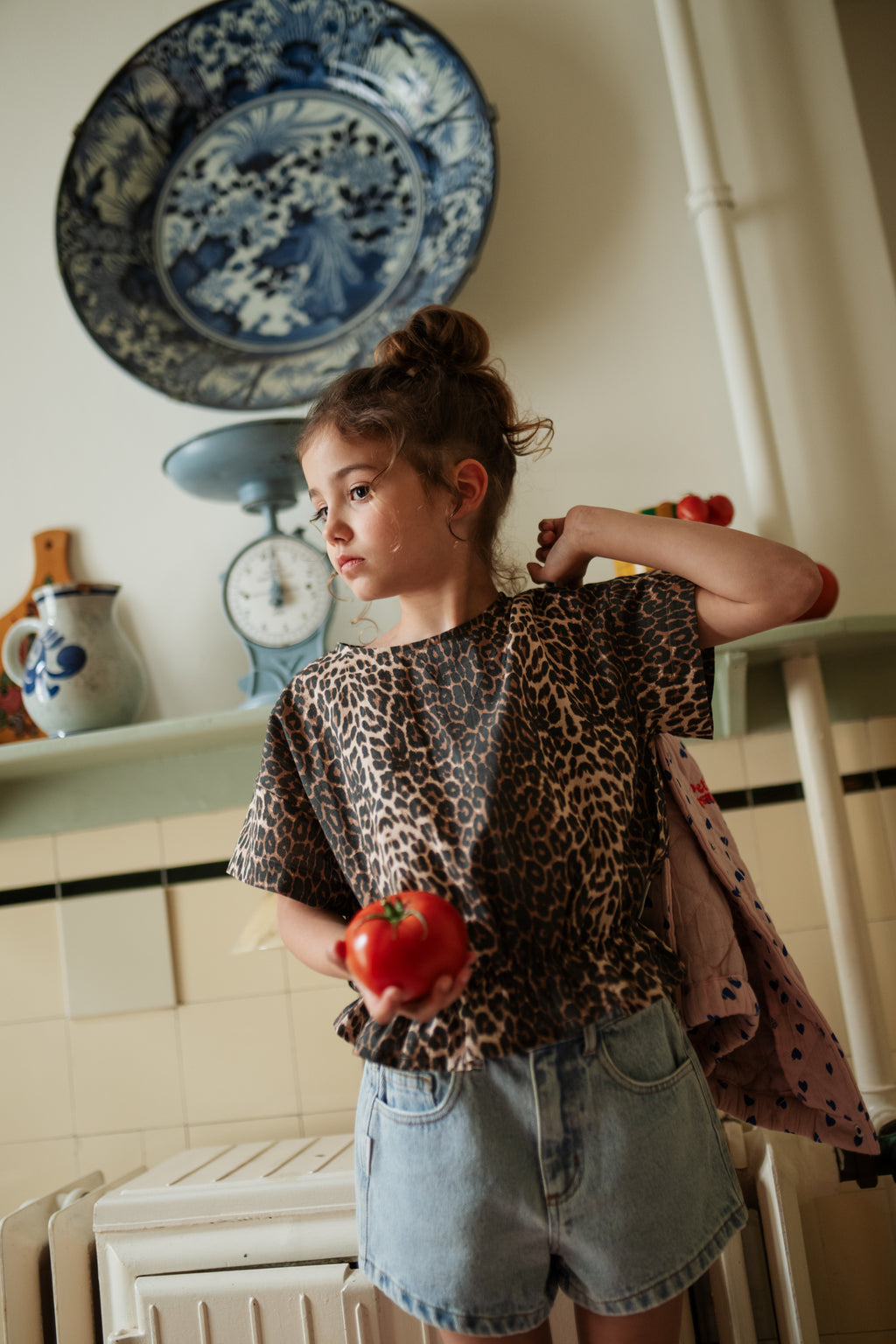 Blouse Elastic Waist | Leopard AOP