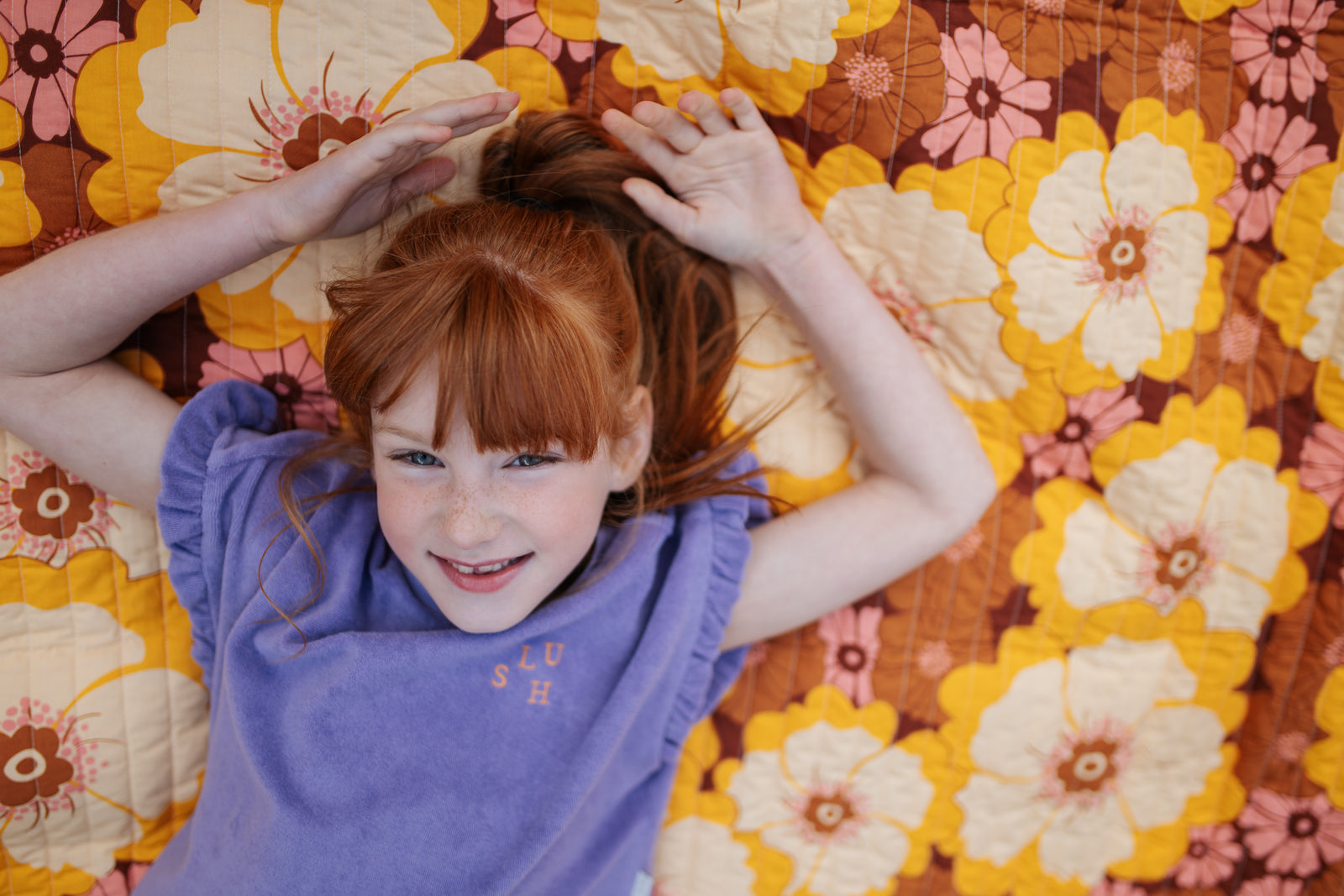 Towel Ruffle Top | Chalk Violet