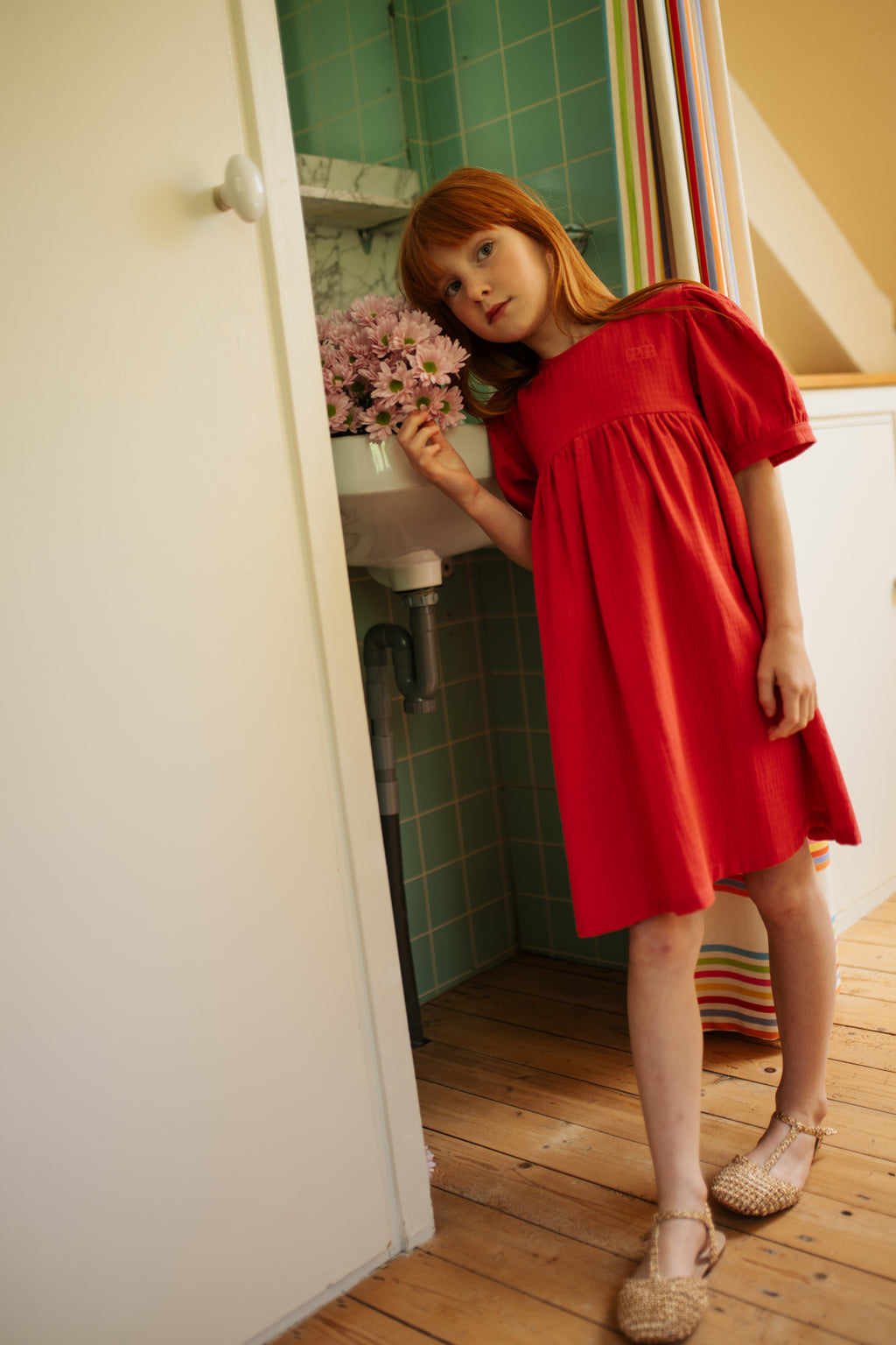 Puff Sleeve Dress | Raspberry Wine