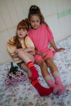 Sport Socks | Raspberry / Neon Orange