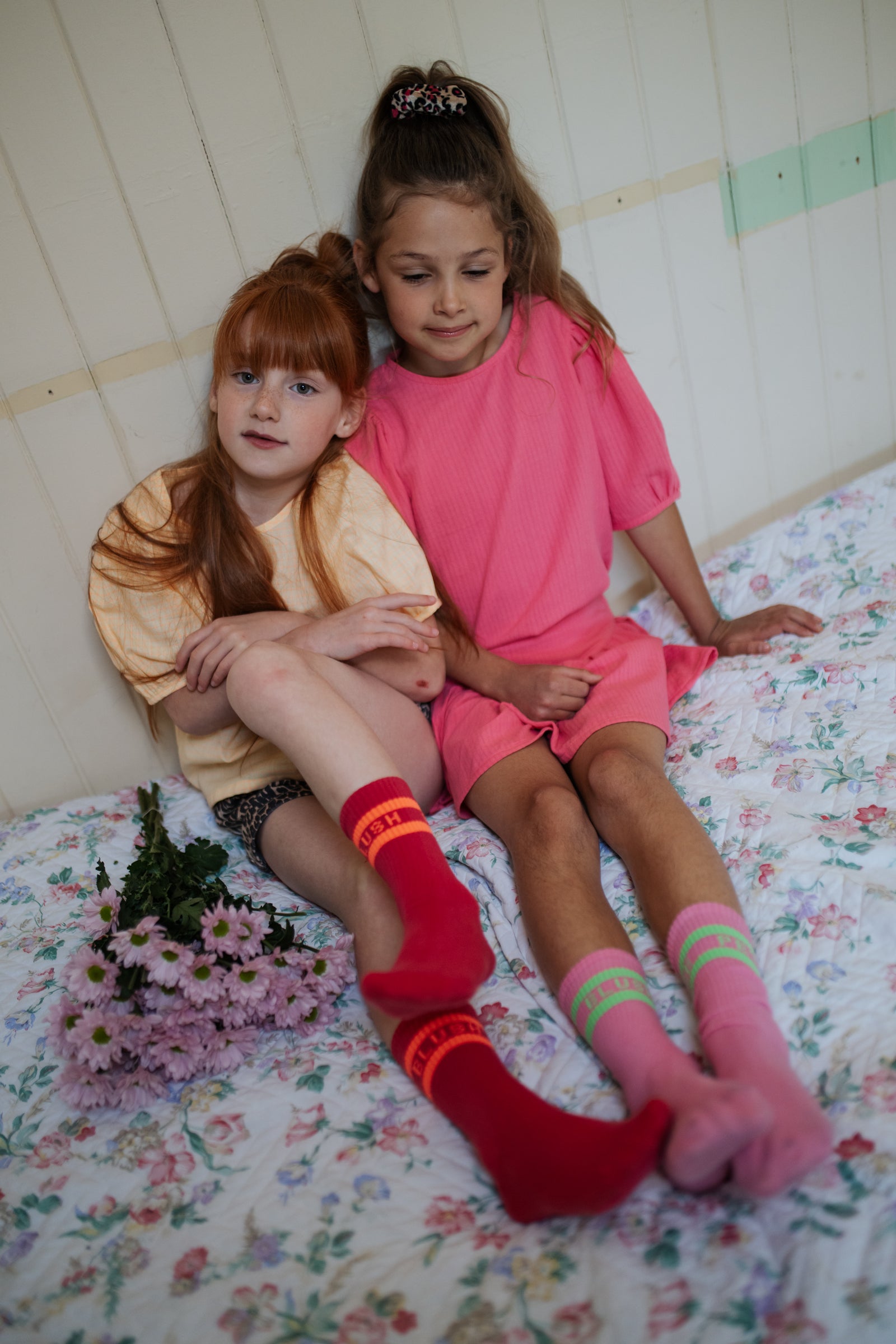 Sport Socks | Raspberry / Neon Orange