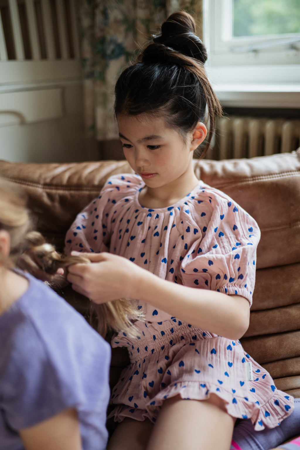 Smock Frill Short | Candy Hearts AOP