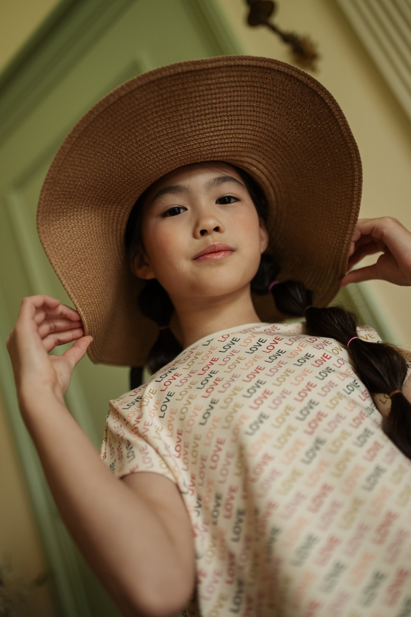 Simple T-Shirt | Love Text AOP