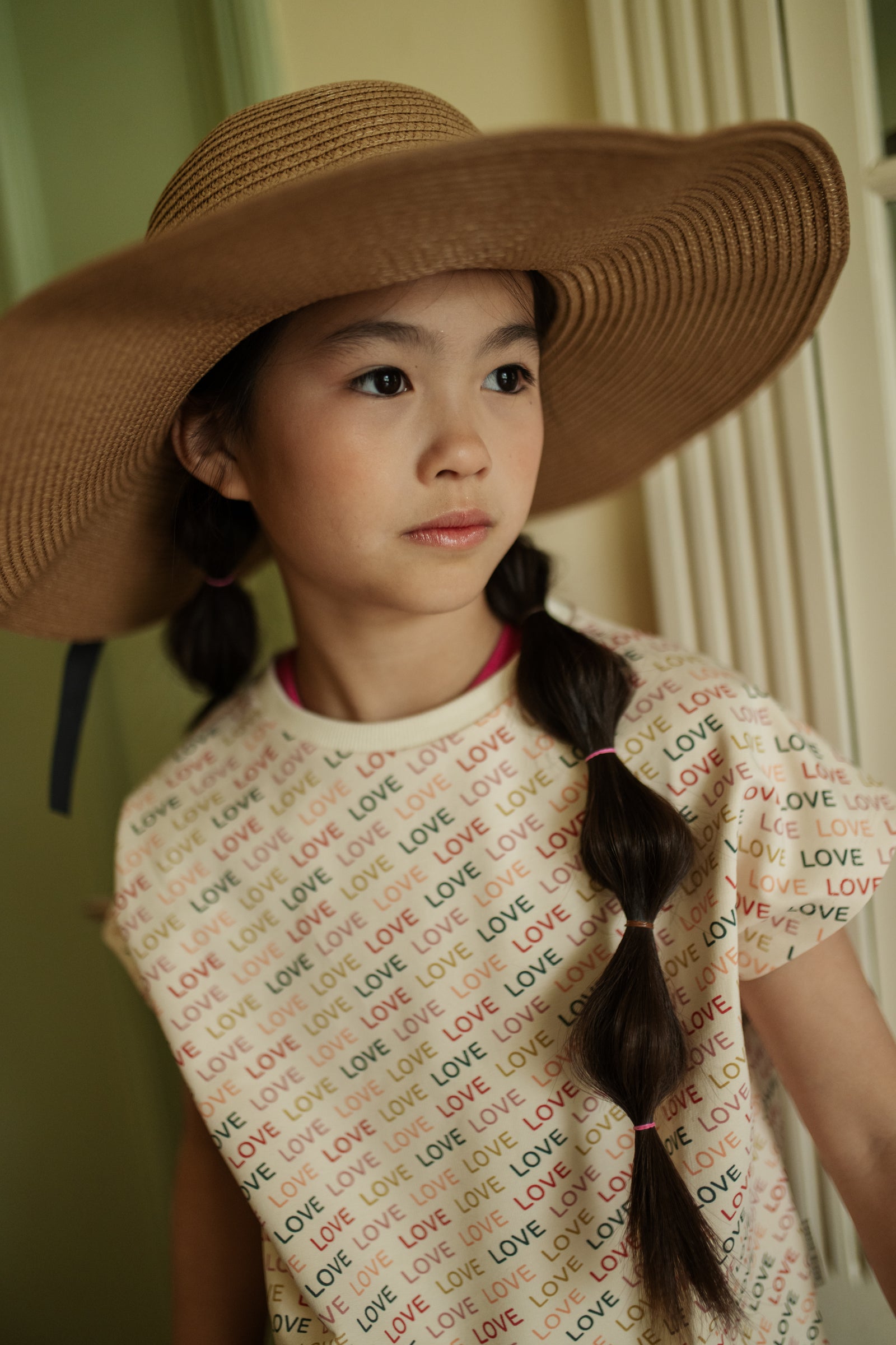 Simple T-Shirt | Love Text AOP