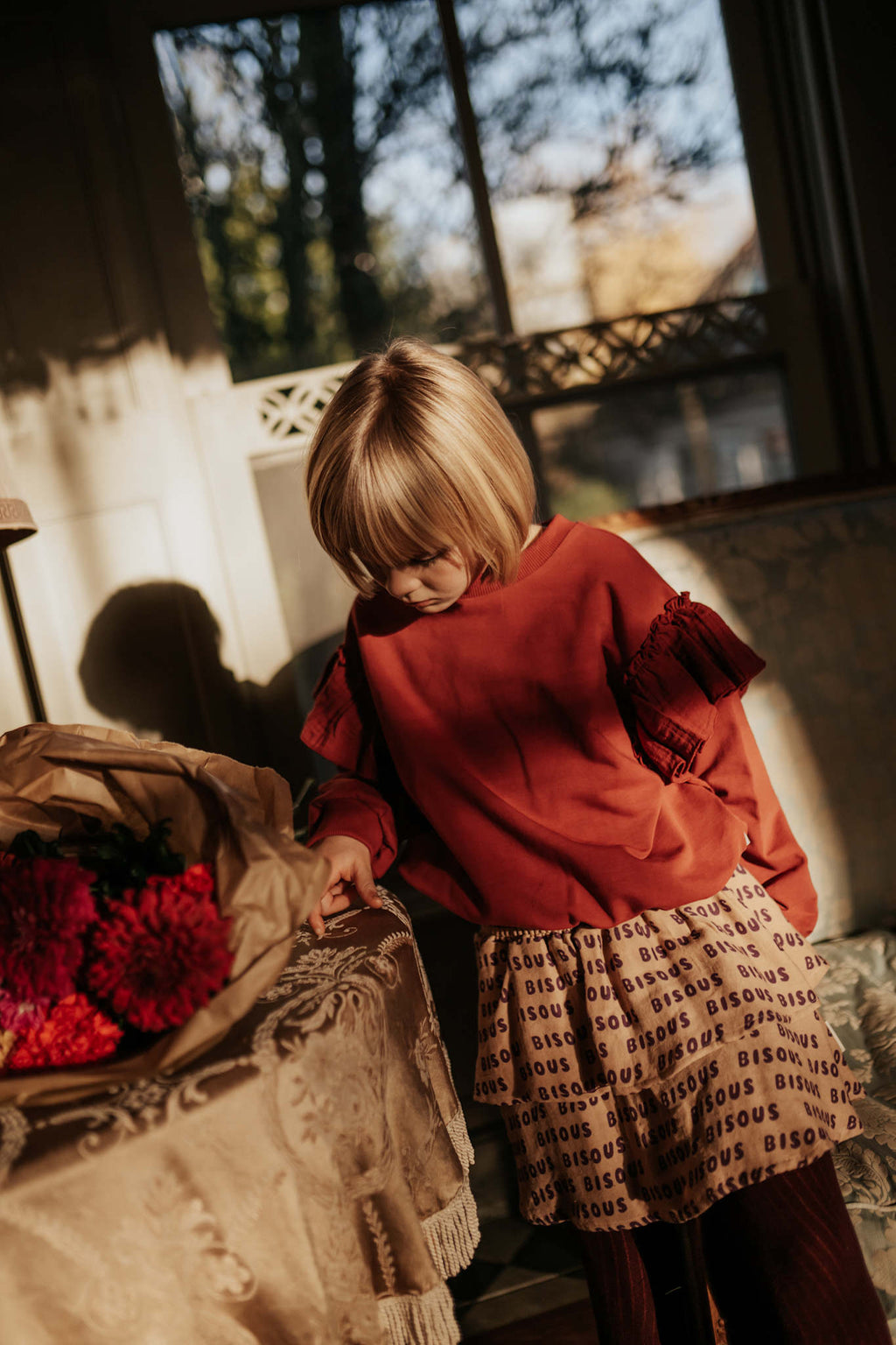 Sweater Ruffles | Garnet