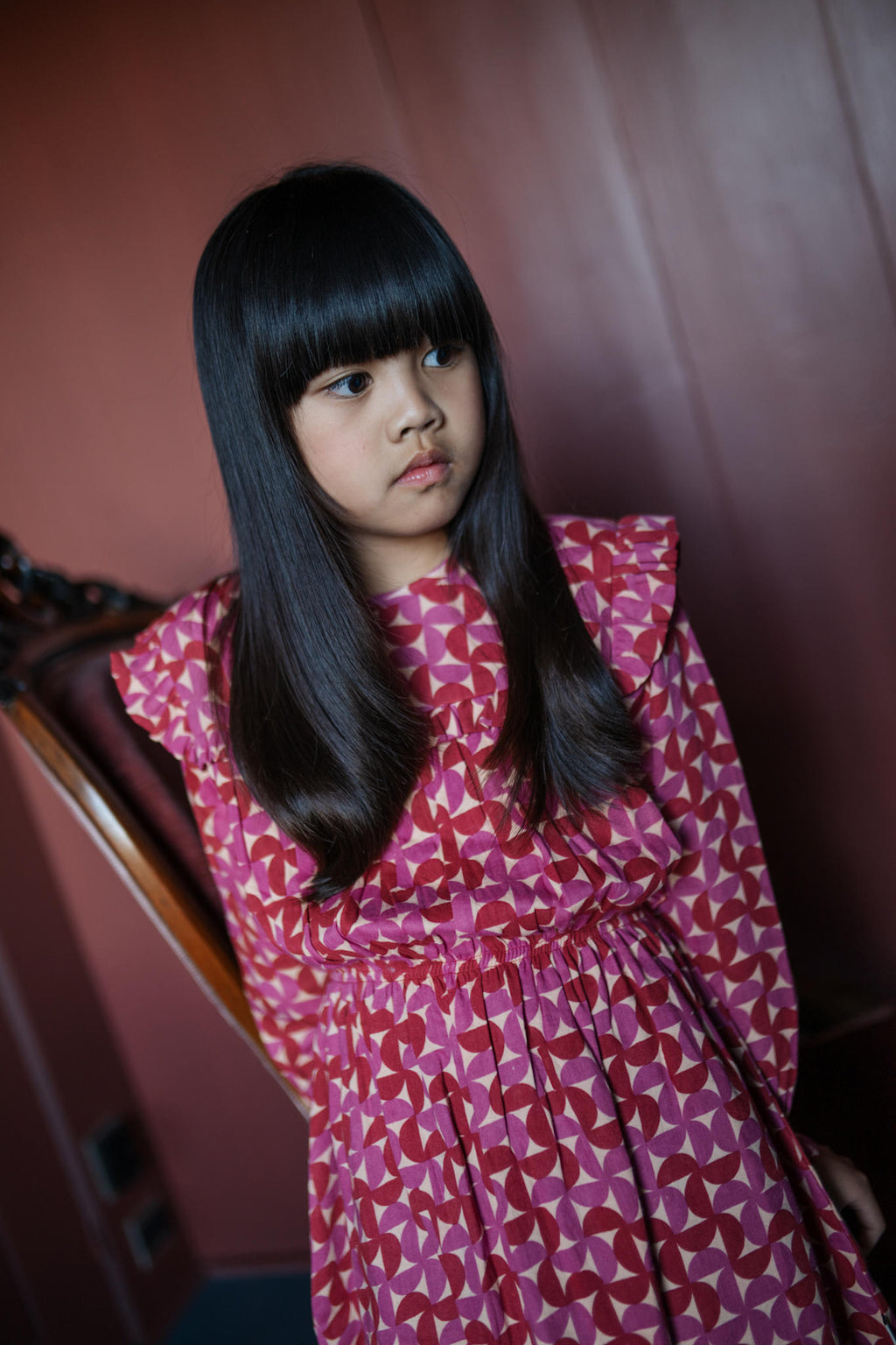 Ruffle Dress Grafic | Multi Color