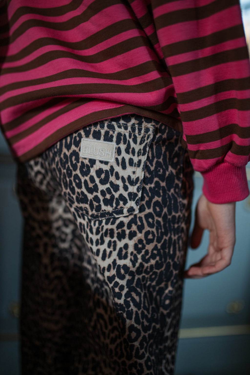 Easy Sweater Stripe | Stripe Pink/Brown