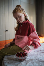 Zipper Sweater Blush | Color Block