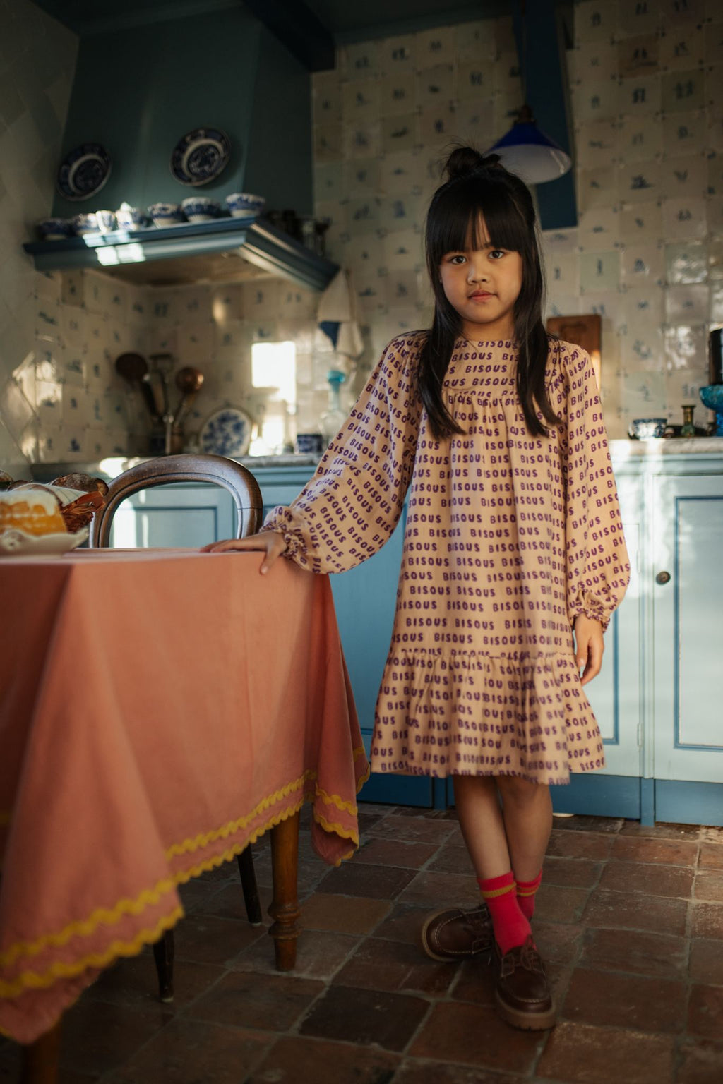 Bisous Dress | Cork/Purple