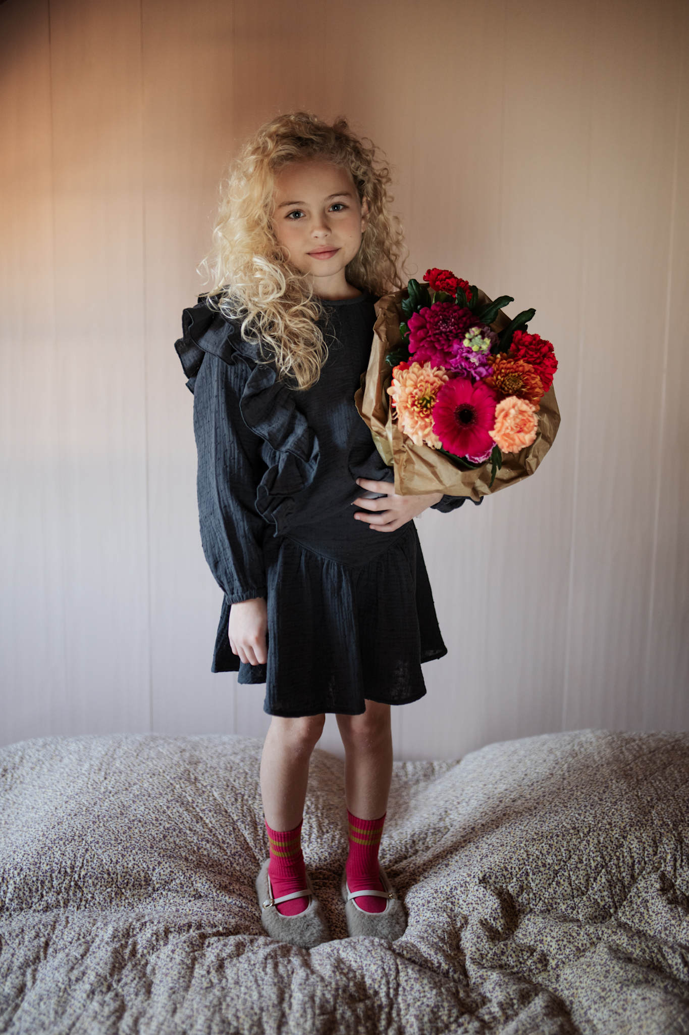 Romantic Mini Skirt | Dark Grey