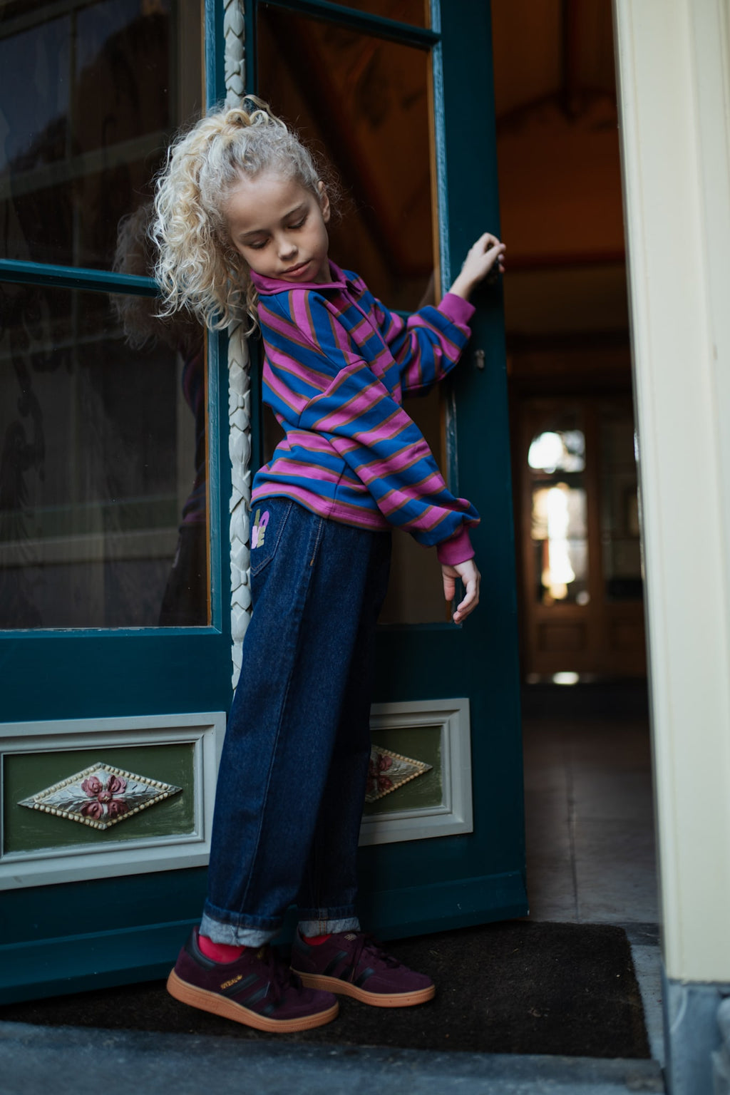 Polo Sweater | Stripe