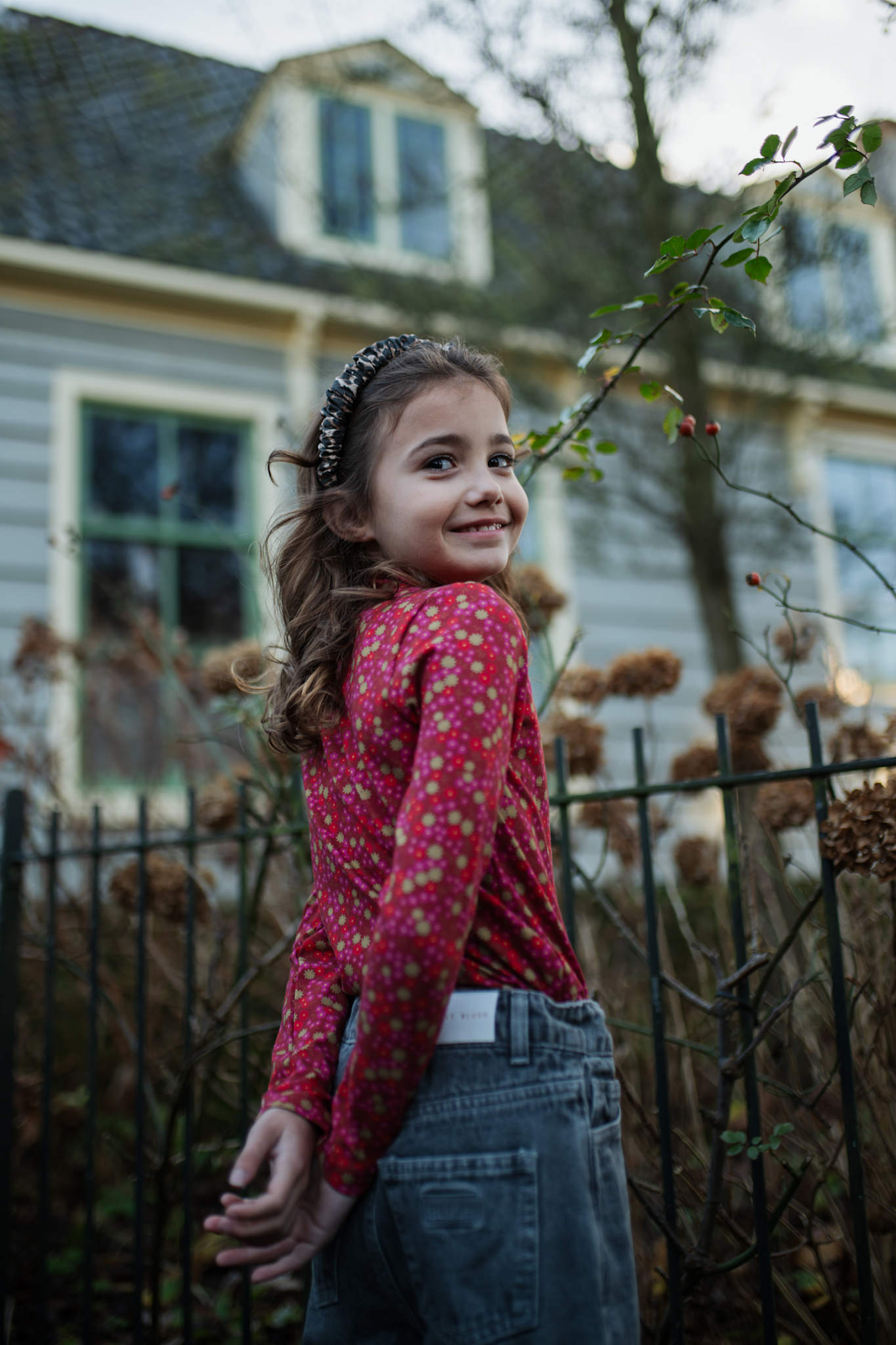 Turtle Neck | Winter Flower AOP