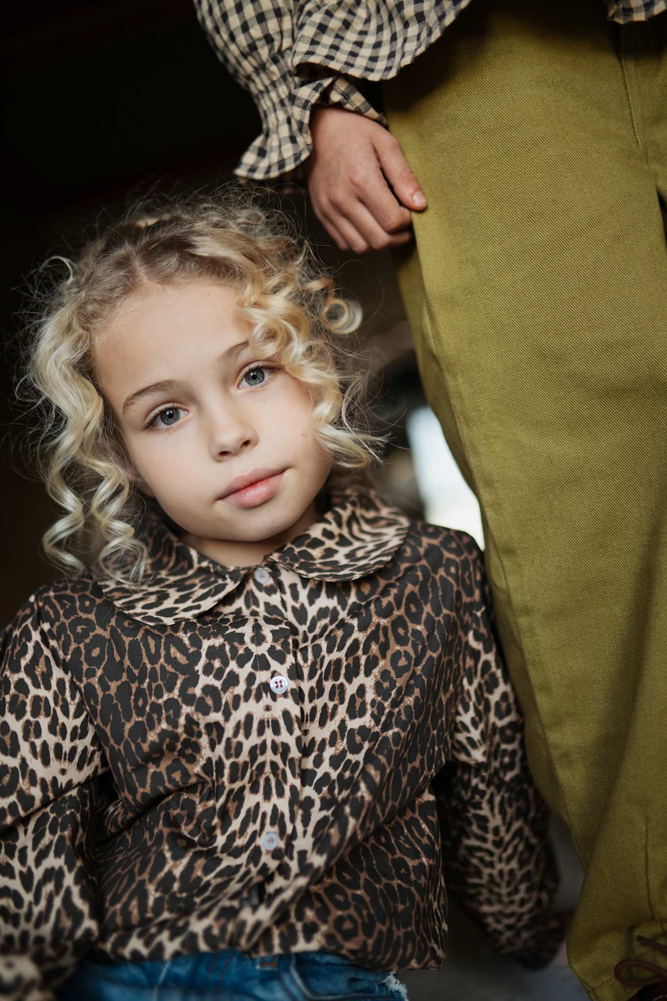 Collar Blouse | Leopard AOP
