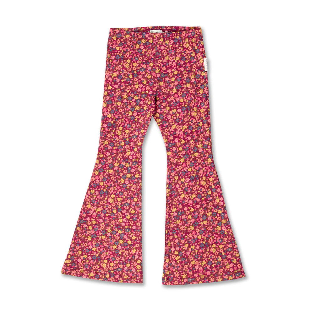 Bowie Flared Pants | Winter Flowers AOP