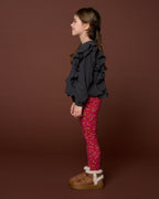 Romantic Ruffle Blouse | Dark Grey