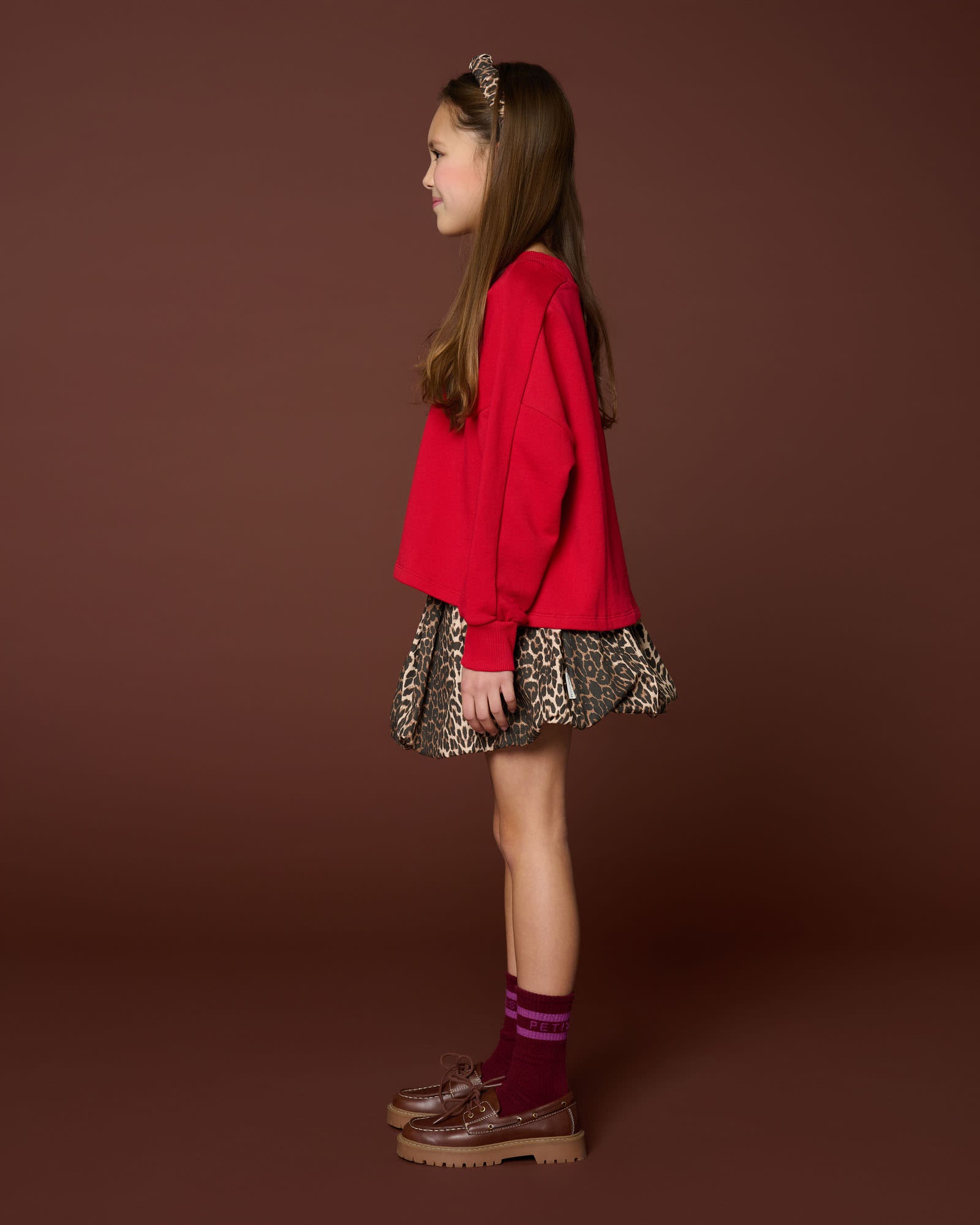 Ballon Skirt | Leopard AOP