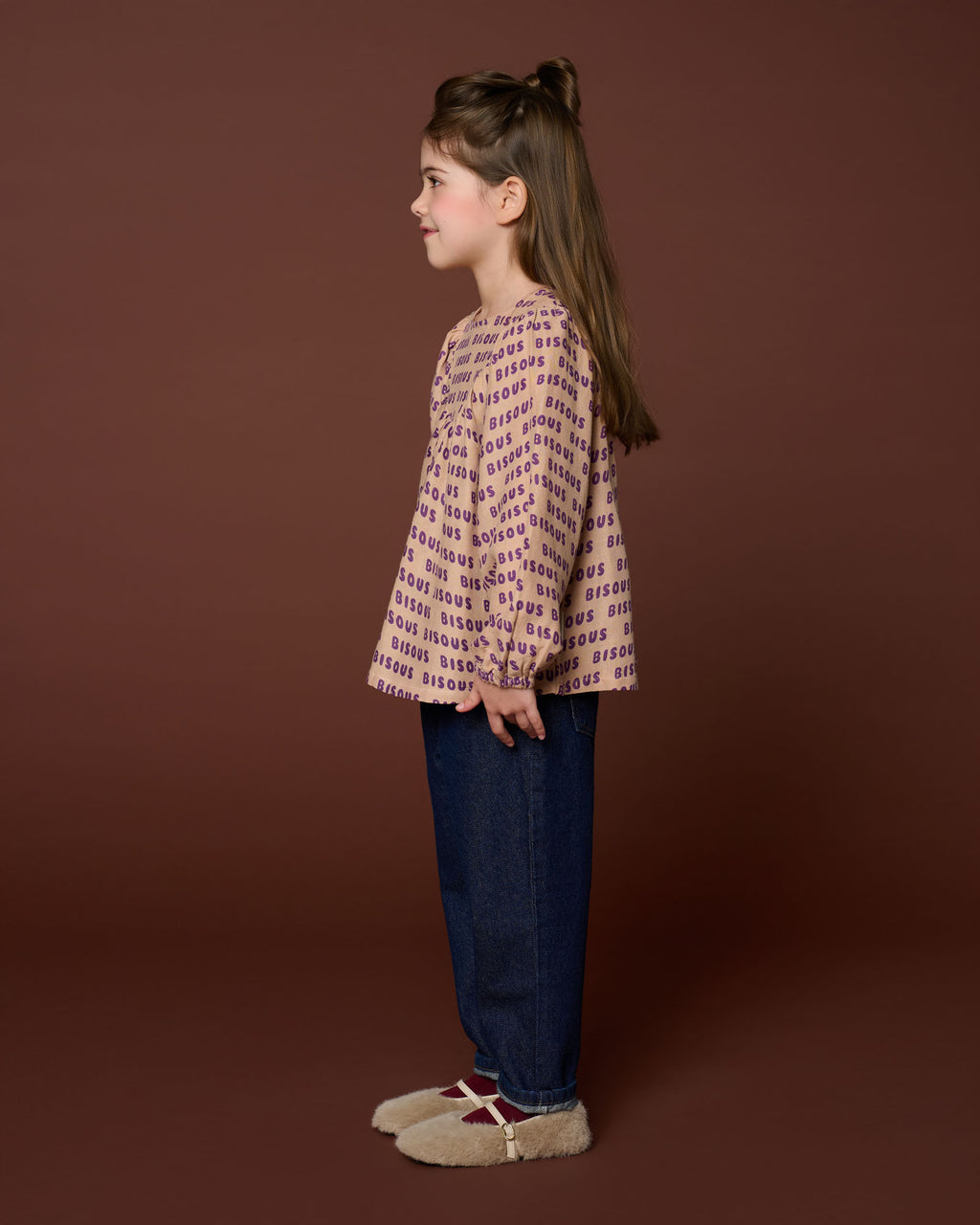 Kate Blouse Bisous | Cork/Purple