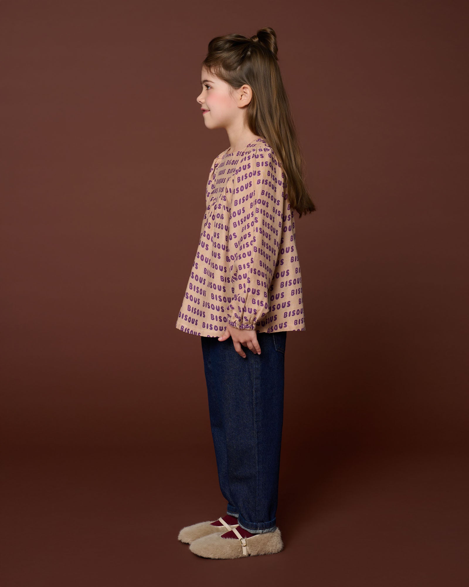 Kate Blouse Bisous | Cork/Purple