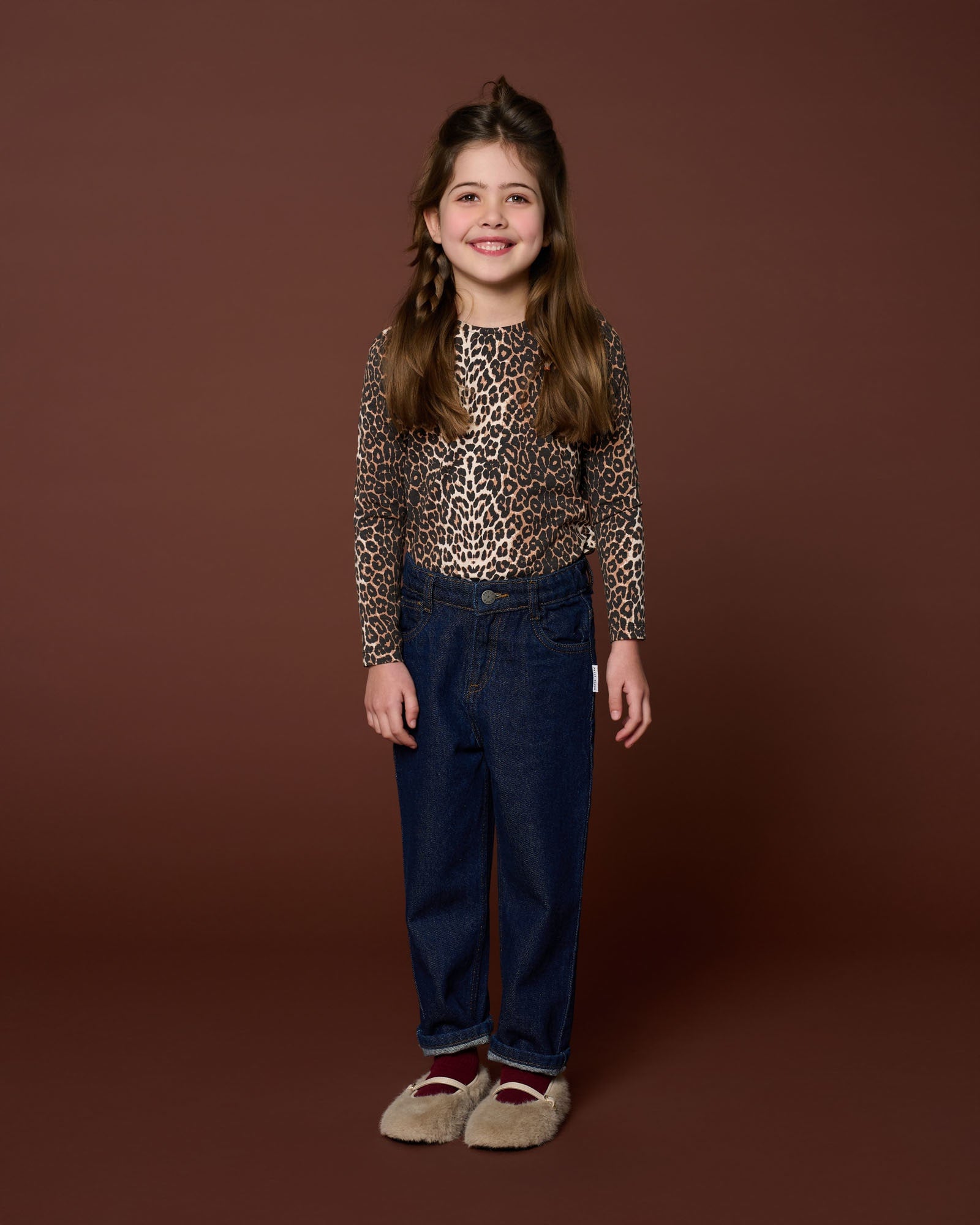Puff Sleeve Top | Leopard AOP
