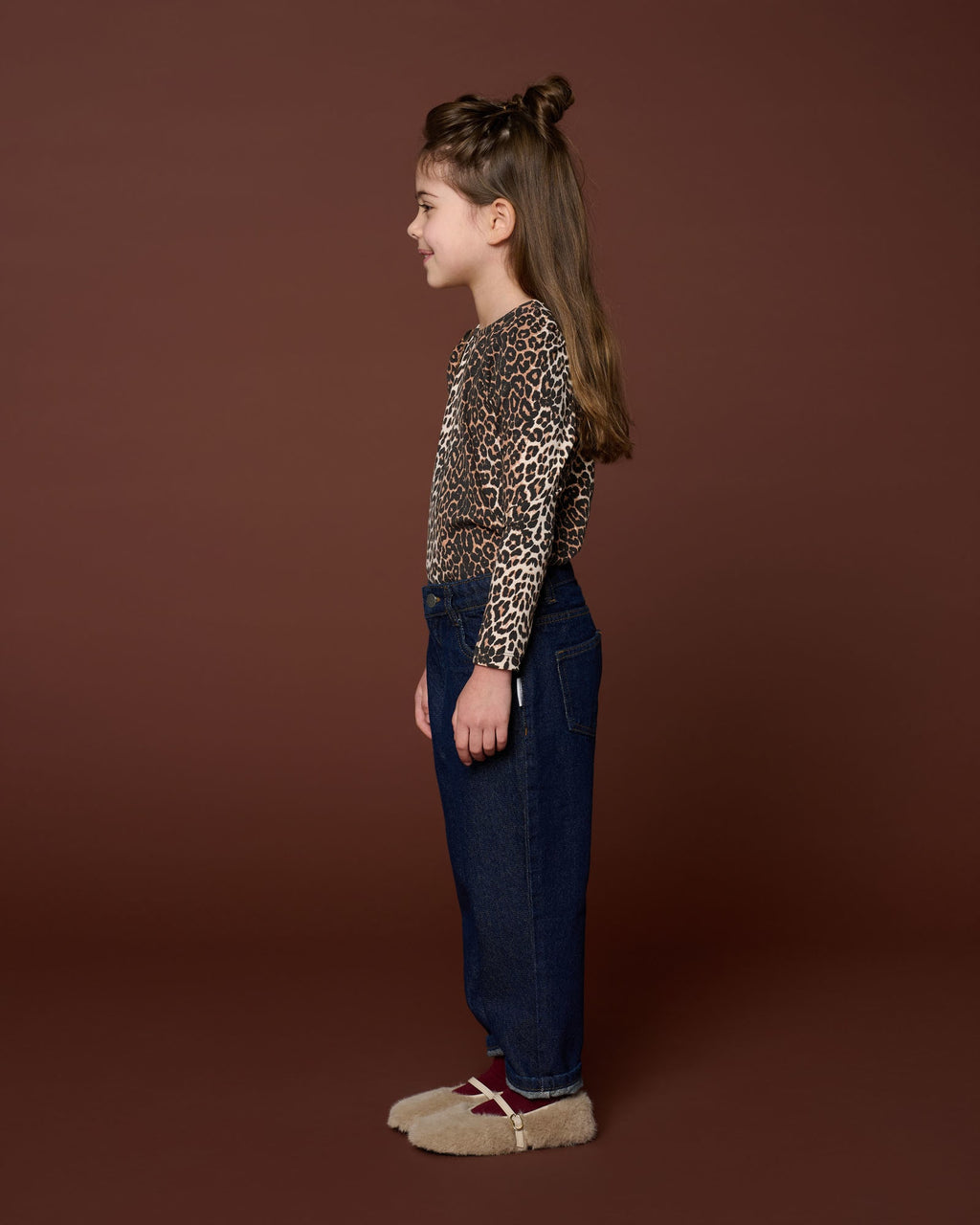 Puff Sleeve Top | Leopard AOP