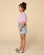 Adele Blouse | Candy Hearts AOP