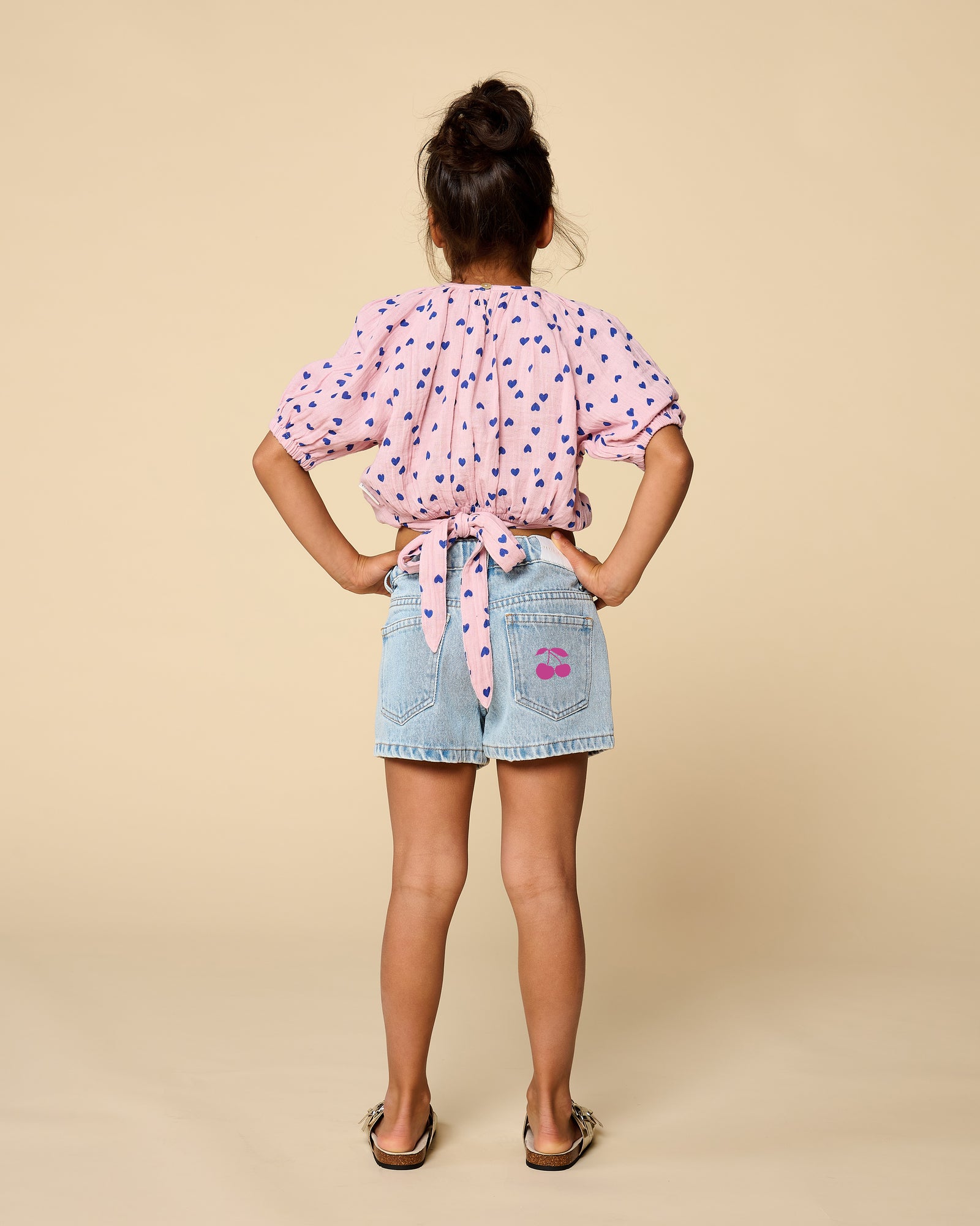 Adele Blouse | Candy Hearts AOP