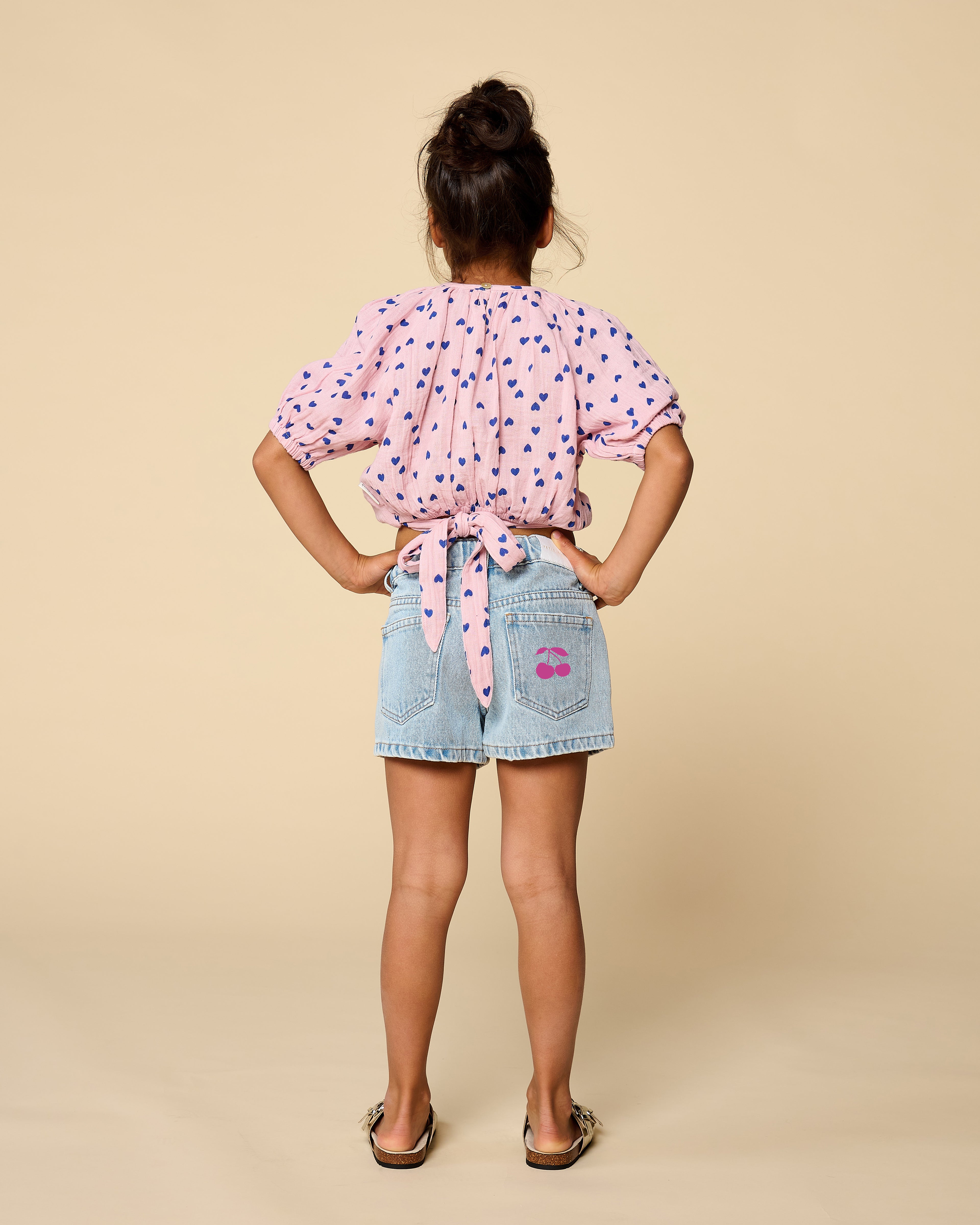 Adele Blouse | Candy Hearts AOP
