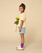 Puff Sleeve Blouse | Check Butter Yellow