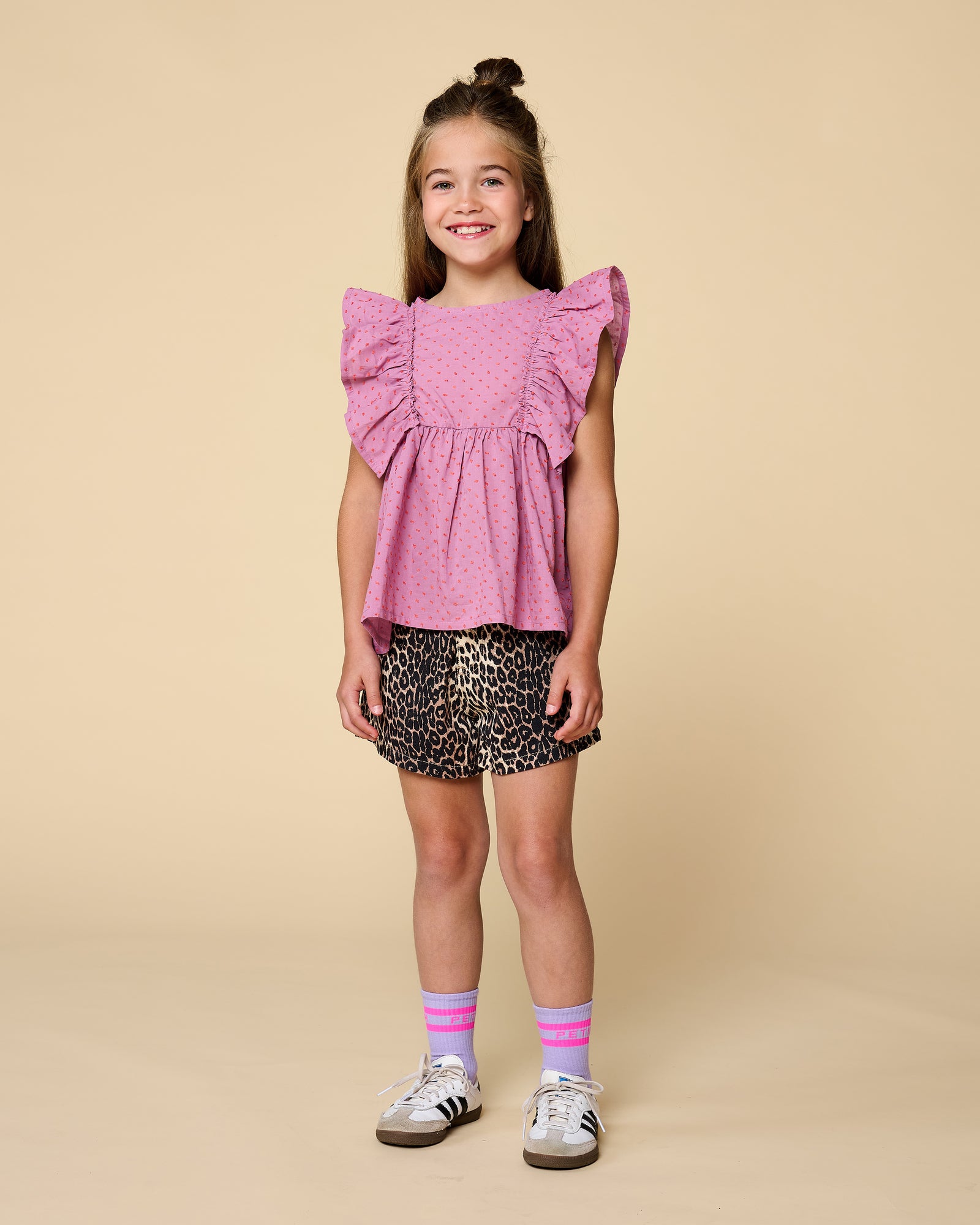 Jeans Shorts | Leopard AOP