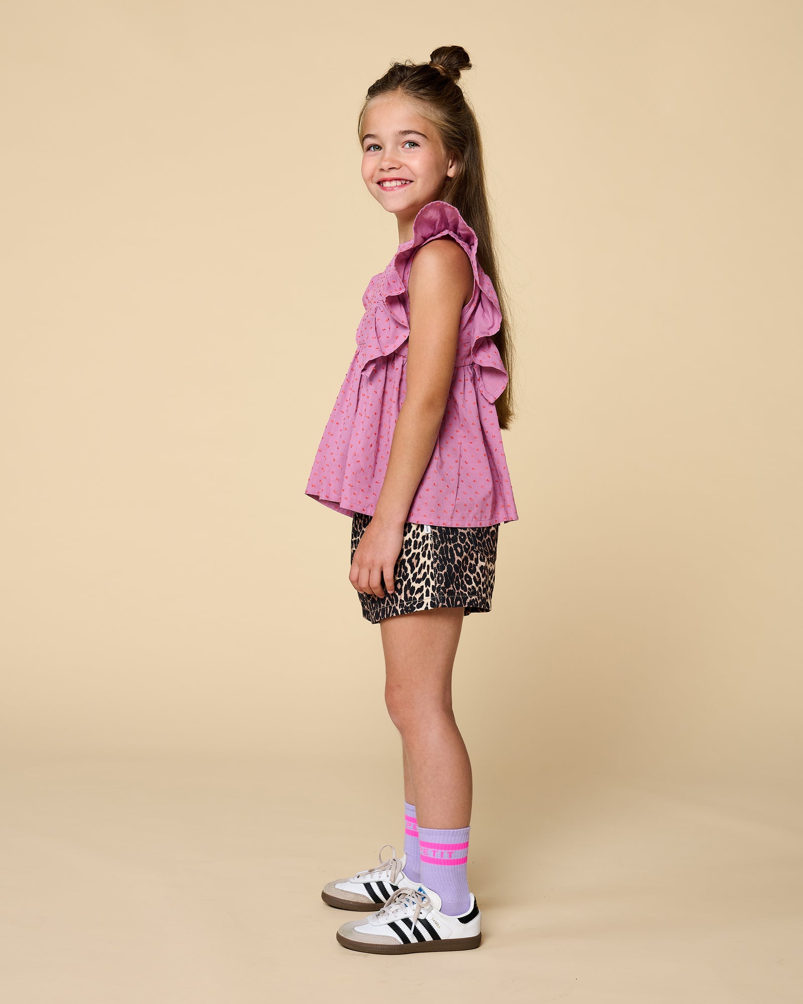 Jeans Shorts | Leopard AOP