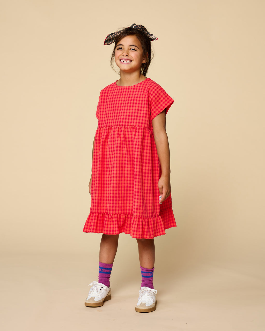 Julie Dress | Check Red