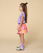 Stripe Smock Skirt | Cashmere Rose/Peach Cobbler