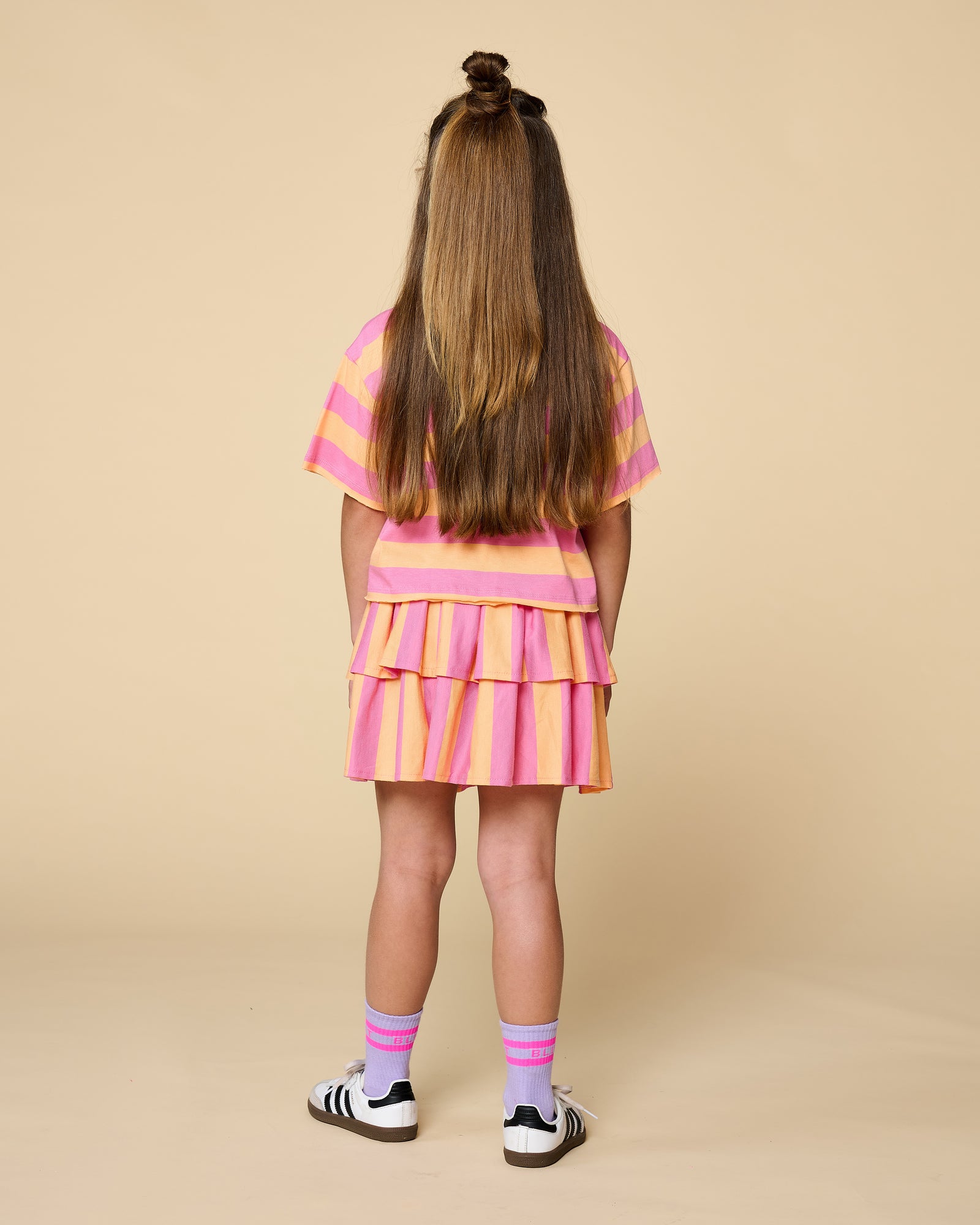 Stripe T-Shirt | Cashmere Rose/Peach Cobbler