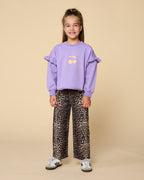 June Ruffle Sweater | Chalk Violet