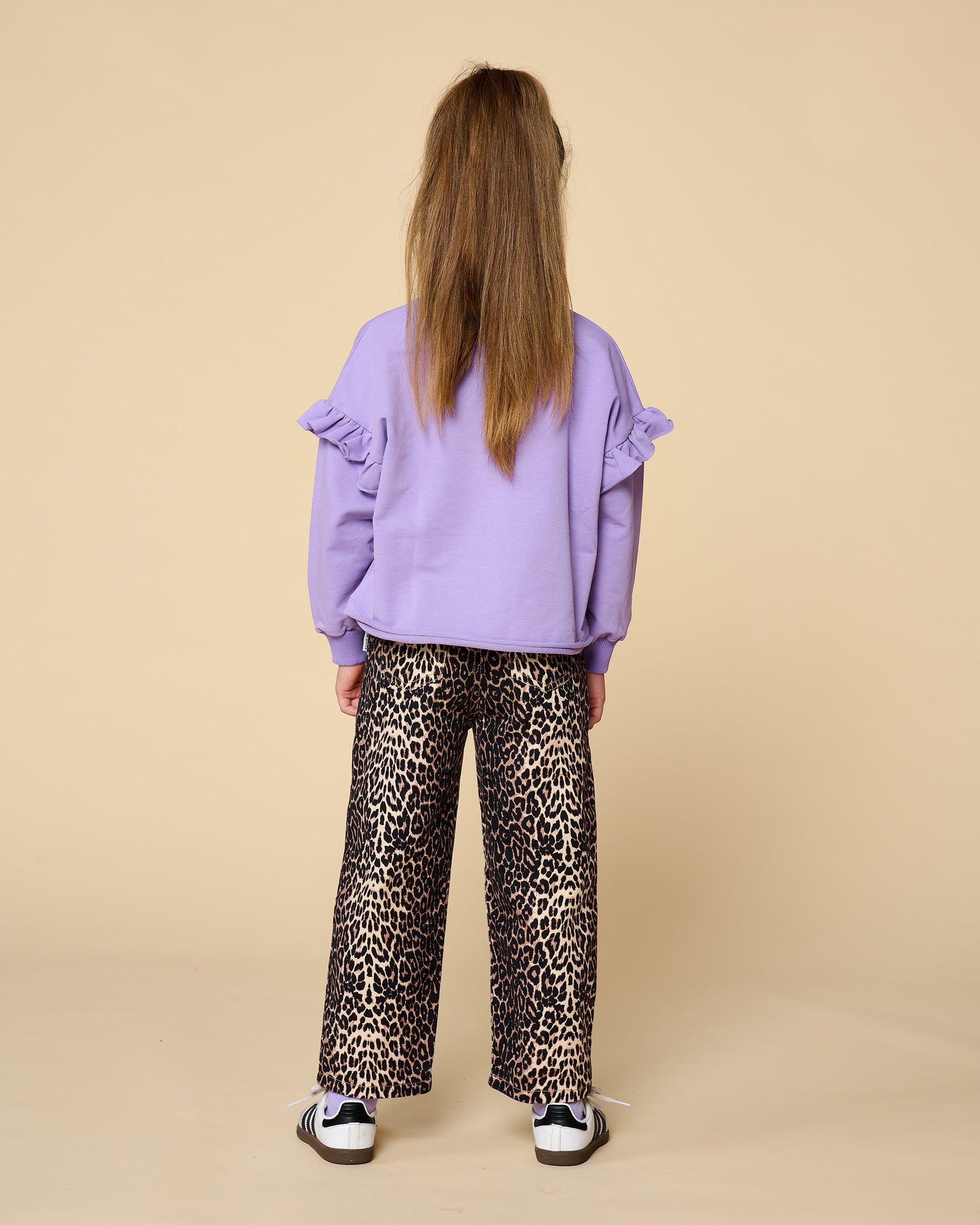 June Ruffle Sweater | Chalk Violet